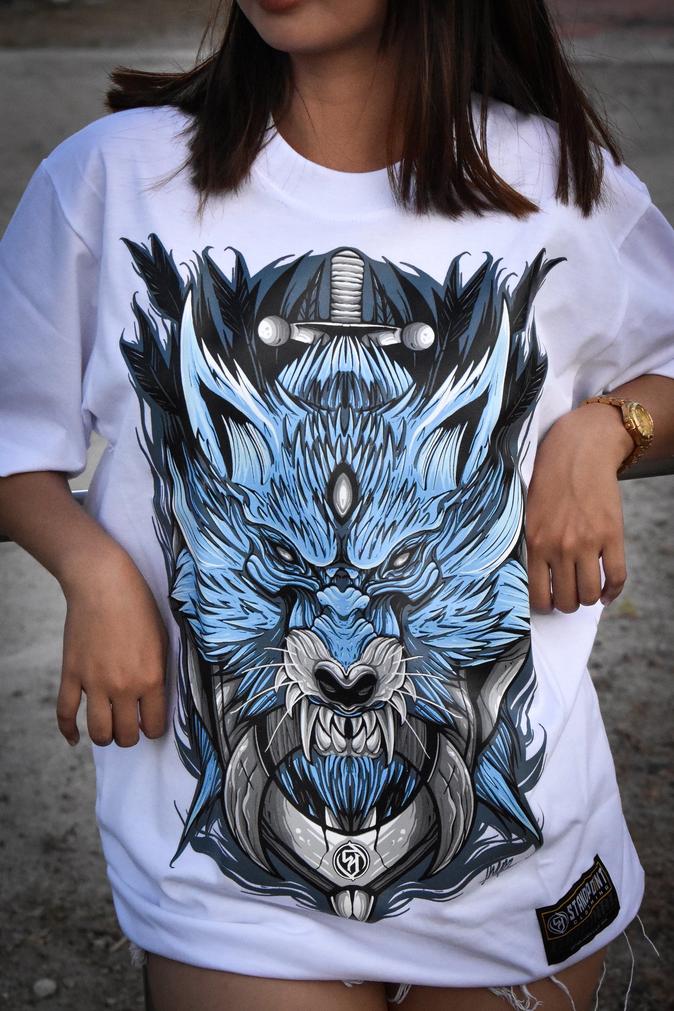 Wolf White shirt