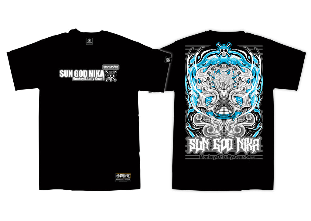 Sun god Nika Luffy Gear 5 Shirt (BLACK)