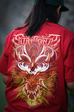 Gothic dragon RED