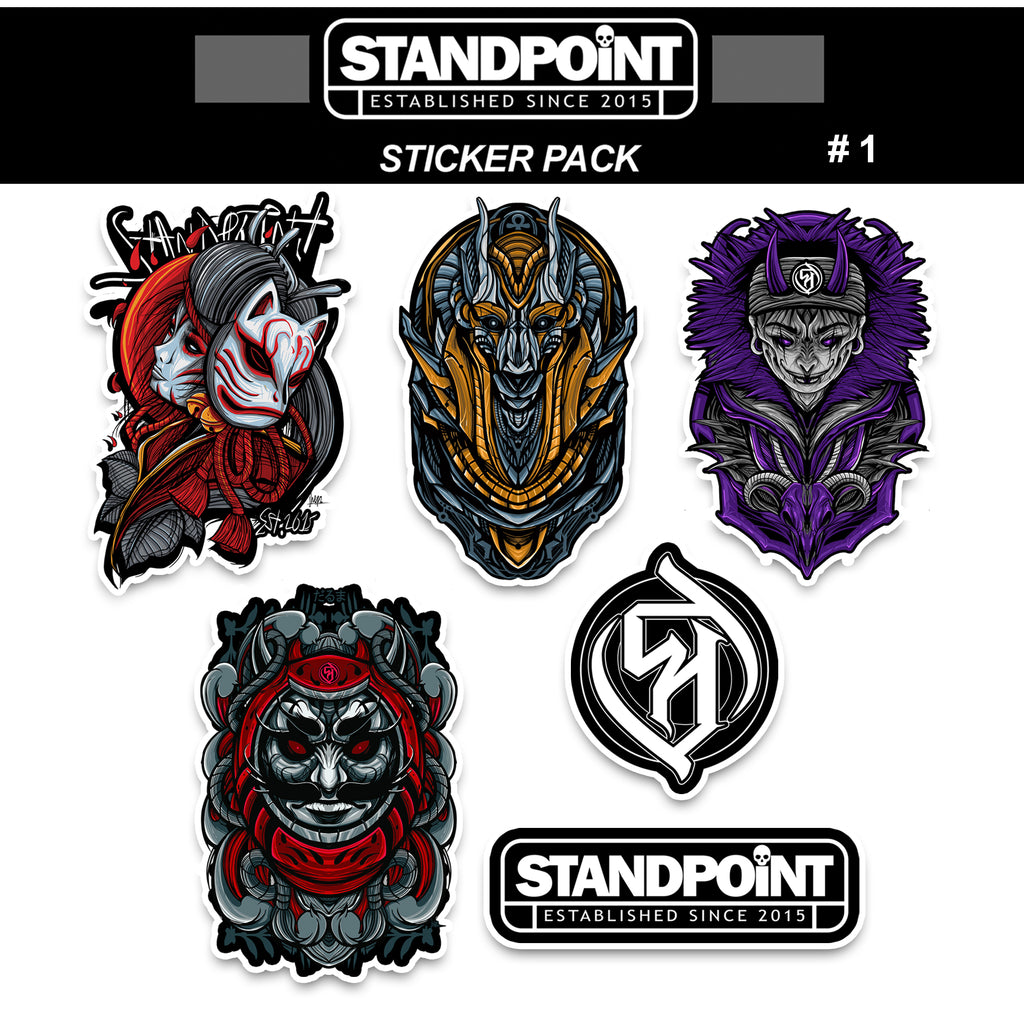 STANDPOINT ™ STICKER PACK #1 (Vinyl Sticker Waterproof Laminated) 6PCS